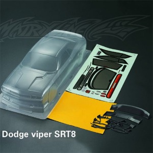 하비몬[#PC201205] 1/10 Dodge Viper SRT8 Body Shell (Clear｜미도색)[상품코드]MATRIXLINE