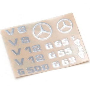 하비몬[#TRC/302516] G500 Metal Logo for TRC Benz G-Class Hard Body[상품코드]TEAM RAFFEE