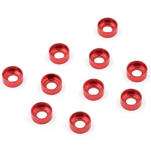 하비몬[#YA-0657RD] [10개입] Aluminum M3 Button Head Countersunk Washer (Red)[상품코드]YEAH RACING