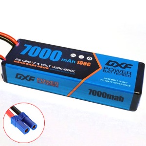 하비몬7.4V 7000mAh 100C 2S Hard Case Lipo Battery (EC5잭)[상품코드]DXF