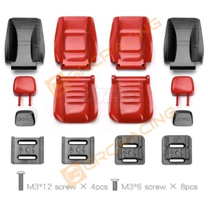 하비몬[#GRC/G161CR] Simulation Cab Multi-Directional Adjustable Seat for 1/10 RC Crawler (Red)[상품코드]GRC