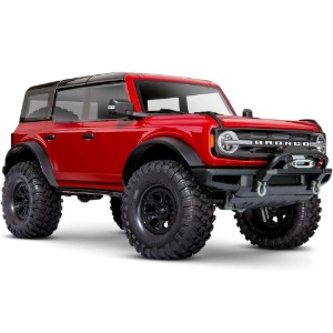 하비몬[CB92076-4-RED] (완제품 + 조종기) 1/10 TRX-4 Crawler w/2021 Ford Bronco Body (Red) w/TQi 2.4GHz Radio (트랙사스 TRX4 브롱코 2021)[상품코드]TRAXXAS