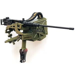 하비몬[선주문필수] [#BA-H01 ■] [미조립/미도색품｜미니어처: 머신건] 1/10 Scale Model M2HB Browning .50 Caliber Machine Gun Replica (Large Ammo Box wo/Shield)[상품코드]BA MODEL STUDIO