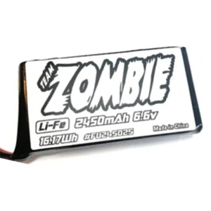 하비몬[#FU24502S] Zombie 6.6V 2450mAh Li-Fe Transmitter Battery (3PV, 4PLS, 4PV, 4PX, 4PM, 7PX, 7PXR, 10PX) (크기 78 x 40 x 17mm w/FUTABA 커넥터)[상품코드]TEAM ZOMBIE