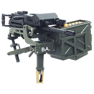 하비몬[#BA-H05 ■] [미조립/미도색품｜미니어처: 머신건] 1/10 Scale Model MK19 Auto. Grenade Launcher Replica (Large Ammo Box wo/Shield)[상품코드]BA MODEL STUDIO