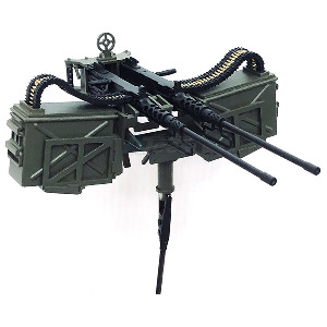 하비몬[선주문필수] [#BA-H03 ■] [미조립/미도색품｜미니어처: 머신건] 1/10 Scale Model Twin M2HB Browning .50 Caliber Machine Gun Replica (Large Ammo Box wo/Shield)[상품코드]BA MODEL STUDIO