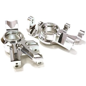 하비몬[#C26838SILVER] Billet Machined Steering Knuckles for Traxxas X-Maxx 4X4 (Silver)[상품코드]INTEGY