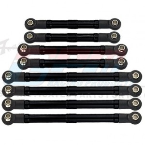 하비몬[#TRX4M160-BK-BEBK] TRX-4M Aluminium 6061-T6 Adjustable Tie Rods (트랙사스 TRX-4M 디펜더/브롱코)[상품코드]GPM