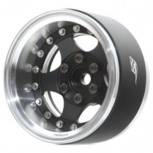 하비몬[#BRPB040RAWMBK] [2개입] ProBuild™ 1.9&quot; SV5 Adjustable Offset Aluminum Beadlock Wheels (Raw Silver/Matte Black)[상품코드]BOOM RACING