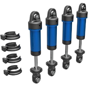 하비몬[#AX9764-BLUE] [4개입] TRX-4M 6061-T6 Aluminum GTM Shocks (Fully Assembled w/o Springs) (Blue-Anodized)[상품코드]TRAXXAS