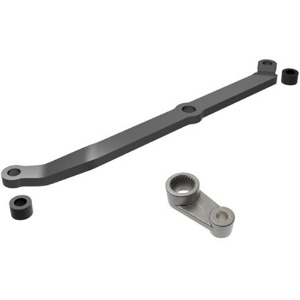 하비몬[#AX9748-GRAY] [옵션] TRX-4M 6061-T6 Aluminum Steering link w/Metal Servo Horn (Dark Titanium-Anodized)[상품코드]TRAXXAS