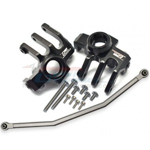 하비몬[#RBX021N-BK] Aluminum Front Knuckle Arm w/Steering Rod Set (액시얼 RBX10 - RYFT #AXI232041, AXI234020 옵션)[상품코드]GPM