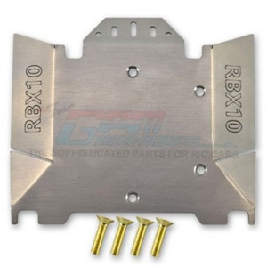 하비몬[#RBX10ZSP1A-OC] Stainless Steel Chassis Protection Plate Set (액시얼 RBX10 - RYFT #AXI231025 보강 옵션)[상품코드]GPM