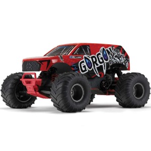 하비몬[**#ARA3230ST2] [완제품 + 조종기] 1/10 GORGON 4x2 MEGA 550 Brushed Monster Truck RTR (Red) (배터리/USB 충전기 포함)[상품코드]ARRMA
