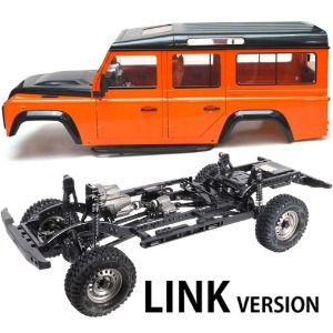 하비몬[#BR8004｜#TRC/302214] [미조립품｜알루미늄 프레임 버전] BRX02 Chassis Kit (Link Version) + Defender D110 Wagon Body Set[상품코드]-