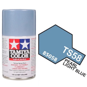 하비몬[#TA85058] TS-58 Pearl Light Blue (타미야 캔 스프레이 도료)[상품코드]TAMIYA