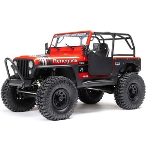 하비몬[#AXI03008T1] [완제품 + 조종기] 1/10 Axial SCX10 III Jeep CJ-7 RTR 4WD Rock Crawler (Red) w/DX3 2.4GHz Radio[상품코드]AXIAL