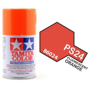 하비몬[#TA86024] PS-24 Fluorescent Orange (타미야 캔 스프레이 도료 PS24)[상품코드]TAMIYA
