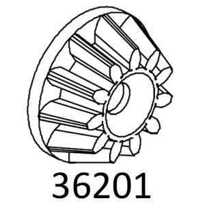 하비몬[#97401105] [1개입] Axle Pinion Gear 12T for EMO-X (설명서 품번 #36201)[상품코드]CROSS-RC