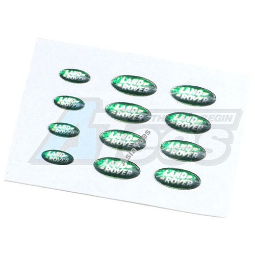 하비몬[#WO/AT006] [12개입] Land Rover Crystal Stickers for Team Raffee D90, D110 (크기 9.5 x 4.5mm - 8개 / 6.5 x 3mm - 4개)[상품코드]WOOW RC