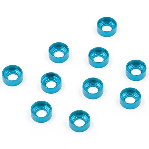 하비몬[YA-0657BU] (10개입) Aluminum M3 Button Head Countersunk Washers (Blue)[상품코드]YEAH RACING