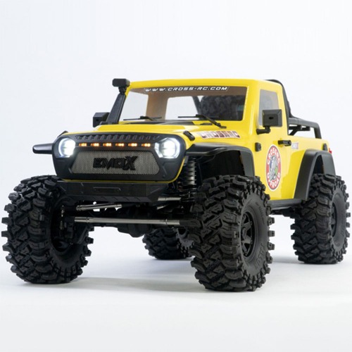 하비몬[#90100102] [완제품 - 조종기 미포함｜2단 미션｜LED｜디프 언락] 1/8 Rhino EMO-X 4x4 Scale Rock Crawler ARTR (Yellow) (크로스알씨 1:8 스케일 트럭)[상품코드]CROSS-RC