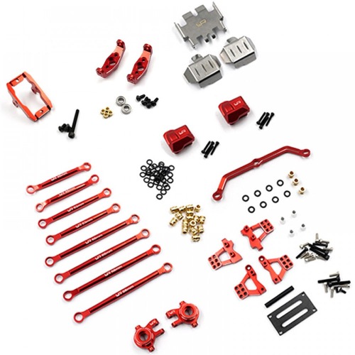 하비몬[#TR4M-S02RD] Aluminum Essential Conversion Kit (Red) Fits TRX-4M[상품코드]YEAH RACING