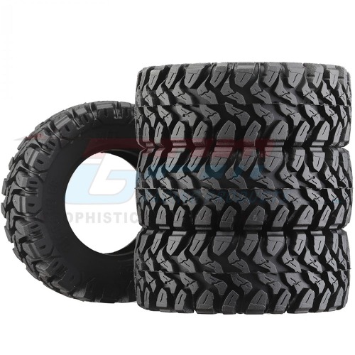 하비몬[#TRX4MZSP25A-BK] [4개입] 1.33 Inch High Adhesive Crawler Rubber Tires w/Foam Inserts (Traxxas TRX-4M｜크기 64 x 24mm)[상품코드]GPM