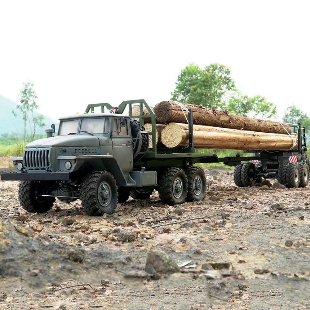 하비몬[■세트할인:#90100020｜#90100079] [미조립품] 1/12 UC6 6x6 Military Truck Kt - URAL4320 w/T835U Logging Trailer (크로스알씨 군용 트럭)[상품코드]-