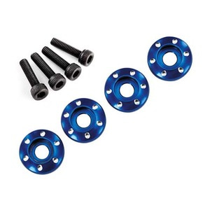 하비몬[#AX7668] Wheel nut washer machined aluminum blue / 3x12mm CS (4)[상품코드]TRAXXAS