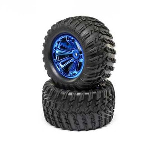 하비몬[#LOS43019] Wheel and Tire Mounted Blue Chrome (2): TENACITY T[상품코드]TEAM LOSI