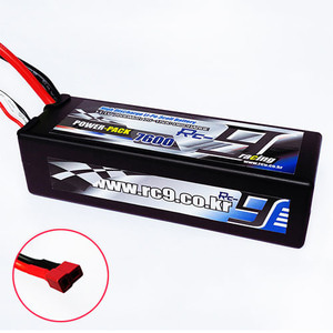 하비몬11.1V 7600mAh 60-120C 3S Hard Case Lipo Battery (딘스잭)[상품코드]RC9