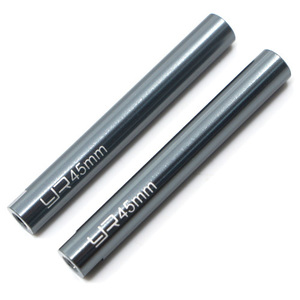 하비몬[YA-0424] (2개입) Threaded Aluminum Link Pipe 6 x 45mm GunMetal[상품코드]YEAH RACING