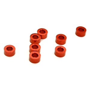 하비몬[선주문필수] [#C28130RED] Billet Machined 8pcs Aluminum M3x6 Washer Spacer (Thick=3.0mm) (Red)[상품코드]INTEGY