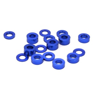 하비몬[#C26777BLUE] [16개입] Billet Machined Aluminum M3x6 Washer Spacer (0.5, 1.0, 2.0, 3.0mm) (Blue)[상품코드]INTEGY