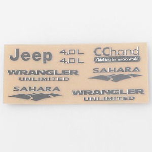 하비몬[#VVV-C0176] Metal Emblems for Axial SCX10 Jeep Wrangler[상품코드]CCHAND