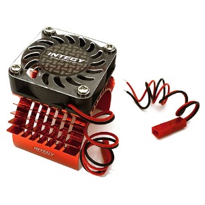 하비몬[#C23138RED] 46mm~49mm Super Motor Heatsink+Cooling Fan 750 for Traxxas Summit (Red)[상품코드]INTEGY