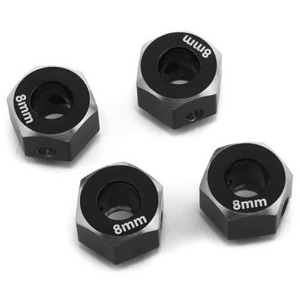 하비몬[#TRX4-6063-8BK] Alum. 8mm Hex Adaptor for TRX-4 (Black)[상품코드]SAMIX