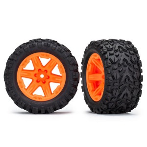 하비몬[#AX6773A] [2세트 반대분] Talon EXT 2.8&quot; Pre-Mounted Tires w/RXT Wheels (Orange)[상품코드]TRAXXAS