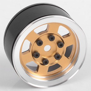 하비몬[#VVV-C0808] [4개입] Six-Spoke 1.55&quot; Internal Beadlock Wheels (Gold)[상품코드]CCHAND