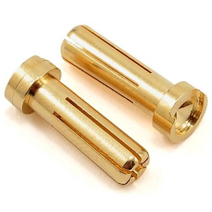 하비몬[#BM0081] [2개입] [3개-5%] 5mm Low Profile Male Gold Bullet Connectors (길이 16+2mm)[상품코드]BEST-RCMODEL