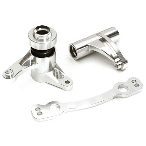 하비몬[판매중단:제조결함｜ARAD81LG 모델만 호환] [#C28815SILVER] Billet Machined Alloy Steering Bell Crank Set for Arrma 1/8 Kraton 6S BLX (Silver)[상품코드]-