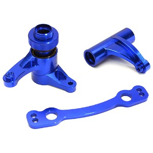 하비몬[판매중단:제조결함｜ARAD81LG 모델만 호환] [#C28815BLUE] Billet Machined Alloy Steering Bell Crank Set for Arrma 1/8 Kraton 6S BLX (Blue)[상품코드]-
