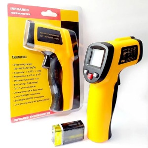하비몬[취급안함] [BM0199] Infrared Thermometer (비접촉 적외선 온도계｜9V 전지 포함)[상품코드]BEST-RCMODEL