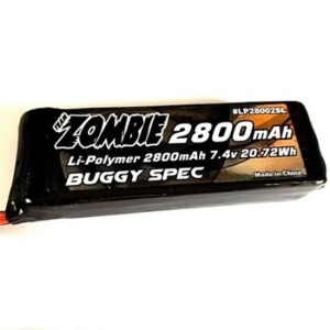 하비몬[#LP28002SL] [수신기 배터리] 7.4V 2800mAh Li-Po Receiver Battery (MBX8 / S35-3)[상품코드]TEAM ZOMBIE