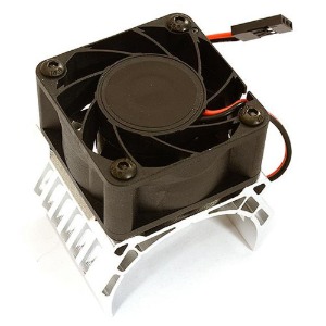 하비몬[단종] [#C28606SILVER] 42mm Motor Heatsink+40x40mm Cooling Fan 17k rpm for Traxxas 1/10 E-Maxx[상품코드]INTEGY
