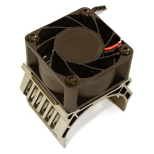 하비몬[단종] [#C28606GREY] 42mm Motor Heatsink+40x40mm Cooling Fan 17k rpm for Traxxas 1/10 E-Maxx[상품코드]INTEGY