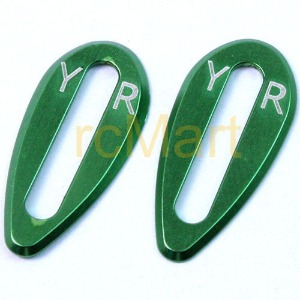 하비몬[#YA-0278GN] Aluminum Body Wing Protector (Green) (2pcs) for On Road Bodies[상품코드]YEAH RACING