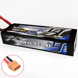 하비몬11.1V 5200mAh 60-120C 3S Hard Case Lipo Battery (XT90잭) - Slim Type (크기는 2셀, 전압은 3셀)[상품코드]RC9