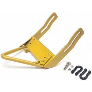 하비몬[#BRQ90285AY] Steel Front Bumper A With Black Towing Hooks Yellow for SCX10[상품코드]BOOM RACING